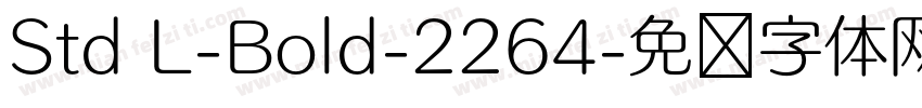 Std L-Bold-2264字体转换